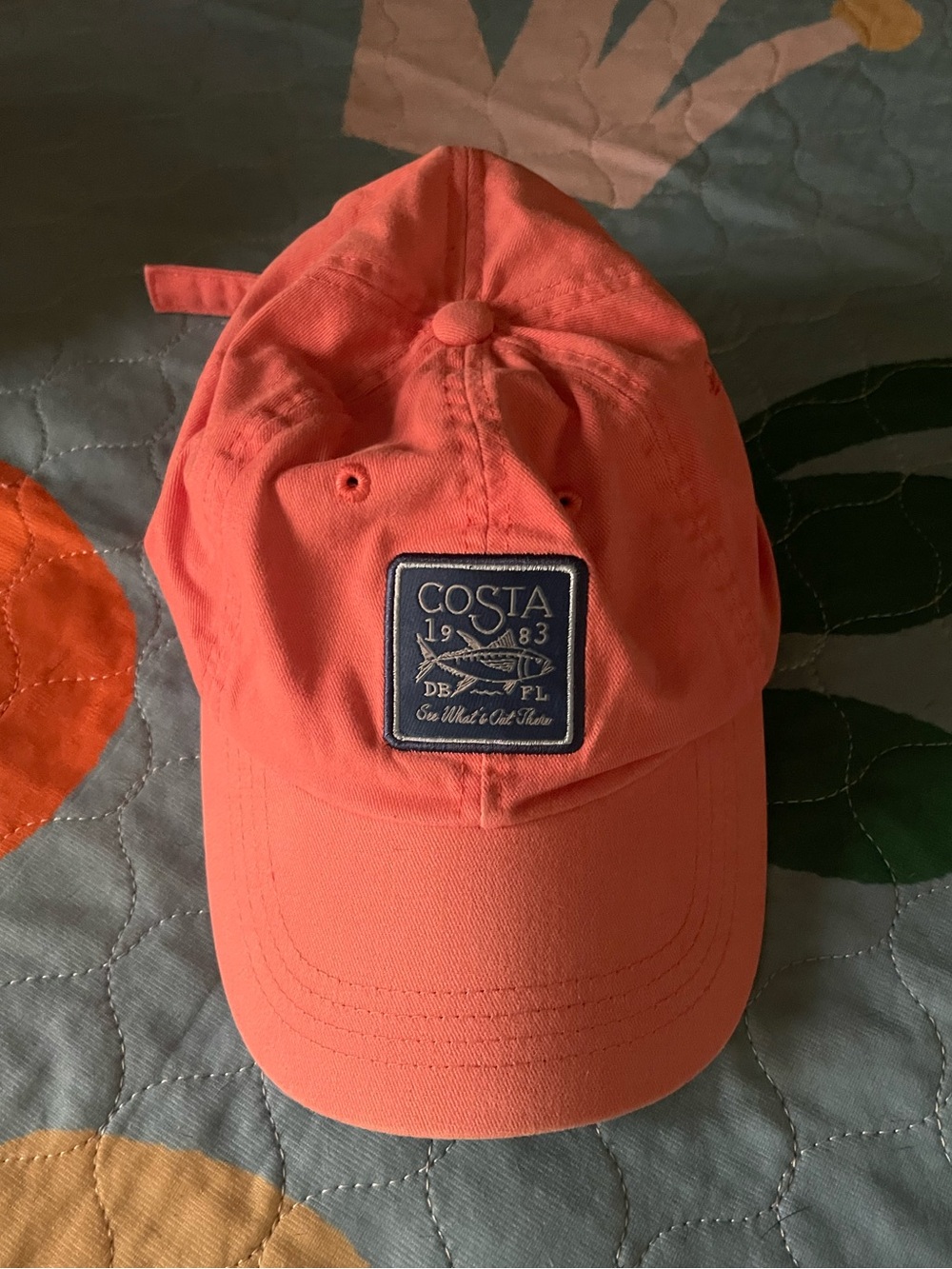 Costa Coral Pink Adjustable Baseball Cap